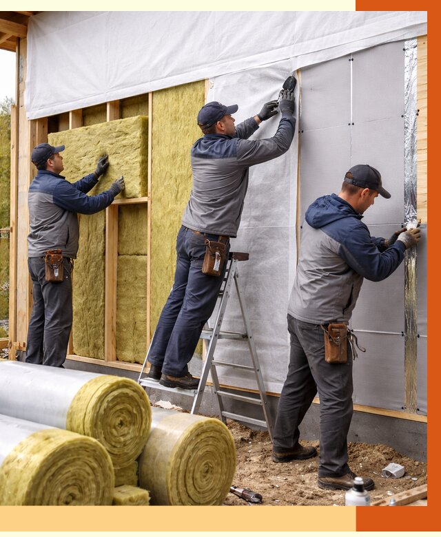 Утепление каркасного дома в Новоалтайске от 4294 руб./м2 — профессионально | ТепломастерНвл