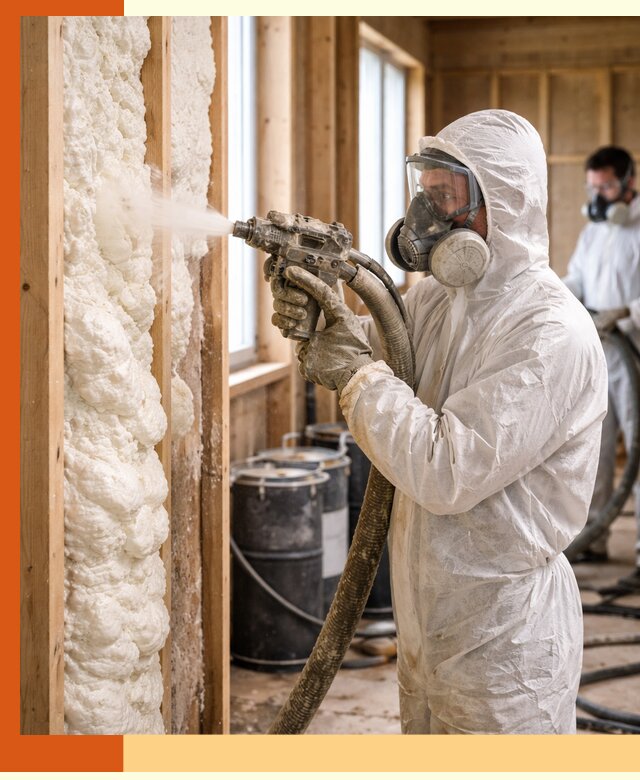 Утепление каркасного дома пенополиуретаном в Новоалтайске