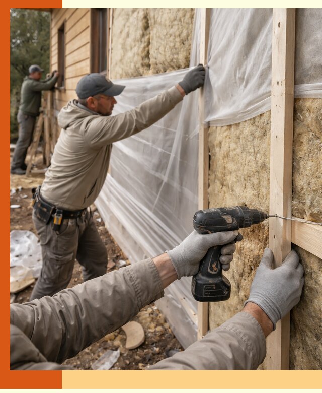 Утепление дома из бруса в Новоалтайске качественно и долговечно