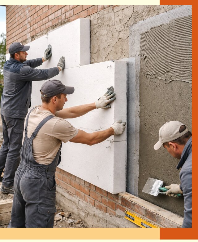 Утепление кирпичного дома в Новоалтайске от 4294 руб. под ключ | ТепломастерНвл