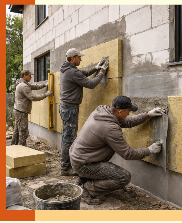 Утепление дома из газобетона в Новоалтайске качественно и долговечно