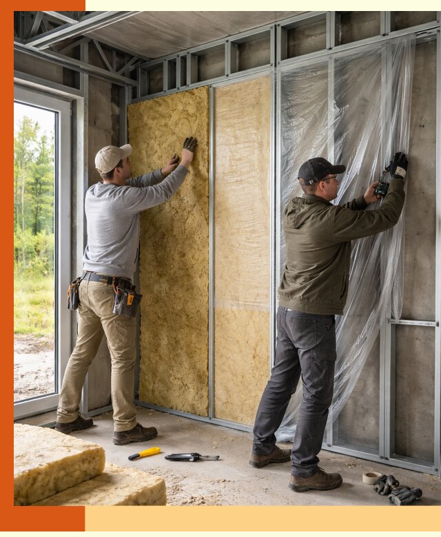 Утепление дома из ЛСТК в Новоалтайске с гарантией качества и эффективности