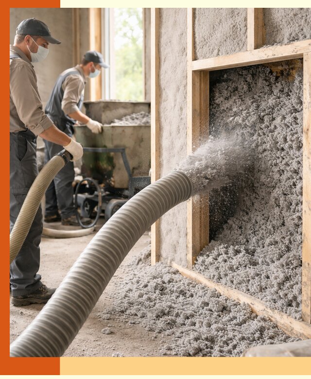 Утепление коттеджа эковатой в Новоалтайске с гарантией качества