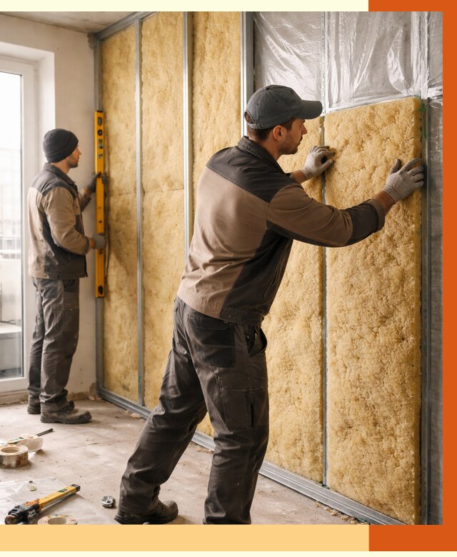 Утепление квартиры изнутри в Новоалтайске от 4447 руб. за м2 | Проф. работы ТепломастерНвл