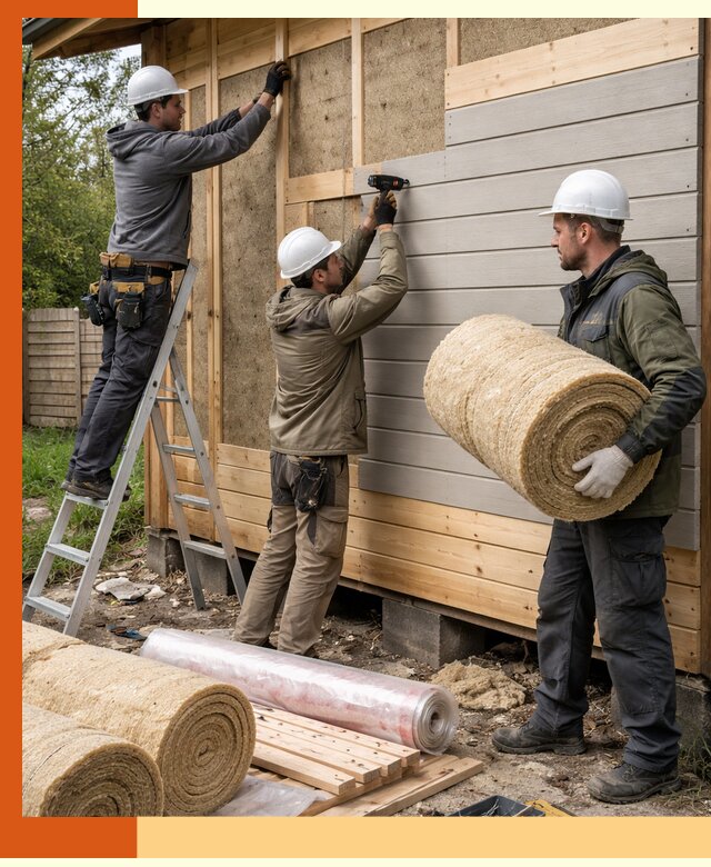 Утепление бани снаружи в Новоалтайске профессионально и надежно
