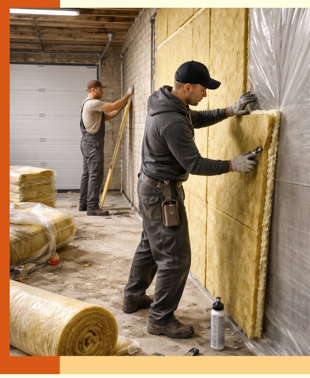 Утепление гаража под ключ в Новоалтайске — все виды теплоизоляции