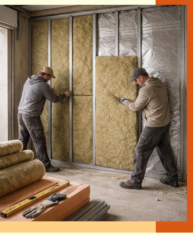 Утепление гаража изнутри в Новоалтайске от 7668 руб/м2 — работы и цена | ТепломастерНвл