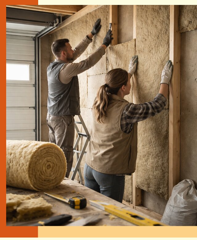 Утепление гаража изнутри в Новоалтайске: быстро и надежно