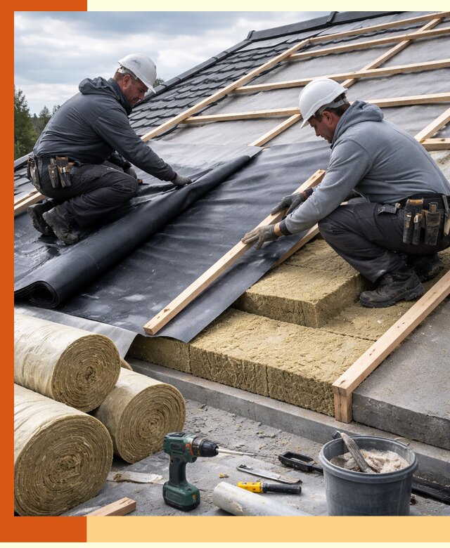 Утепление крыши снаружи в Новоалтайске: профессиональная теплоизоляция