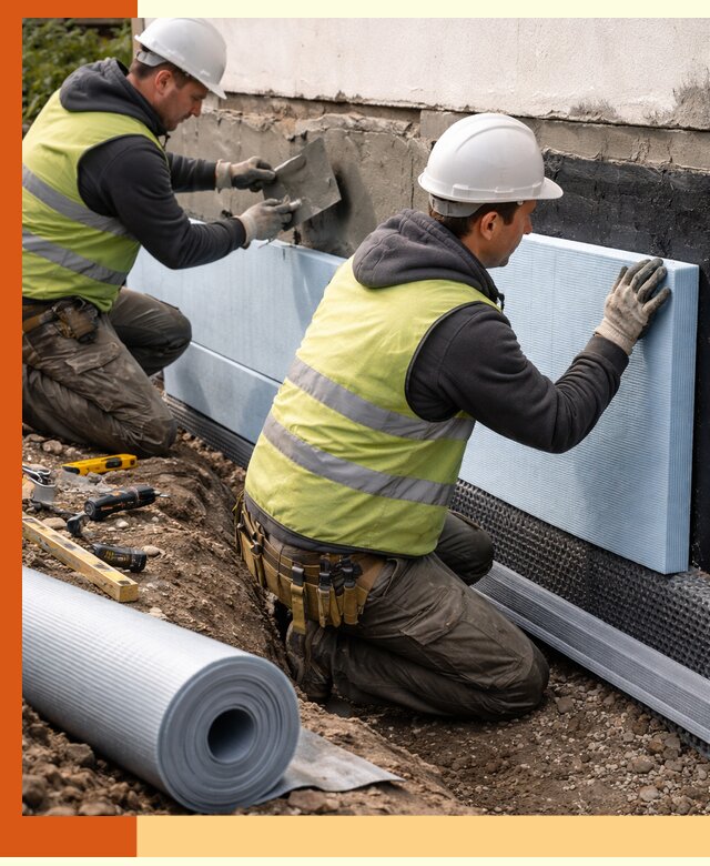 Утепление фундамента снаружи в Новоалтайске — профессиональная теплоизоляция