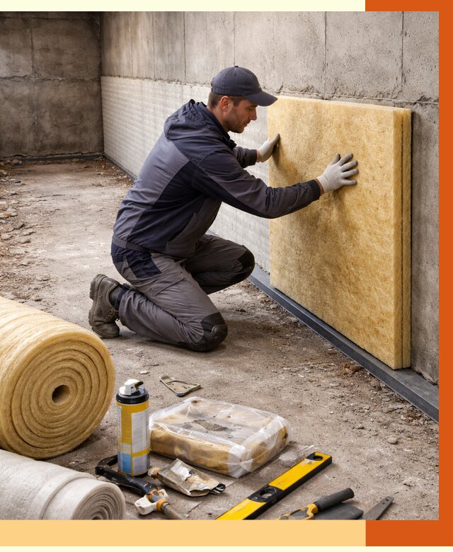 Утепление фундамента изнутри в Новоалтайске от 4294 руб./м2 — работы под ключ | ТепломастерНвл