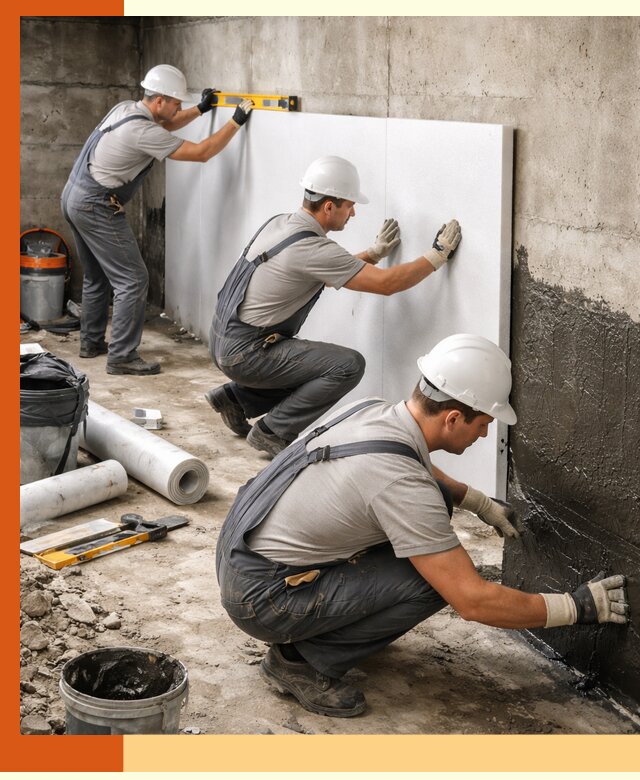 Утепление фундамента изнутри профессионально в Новоалтайске