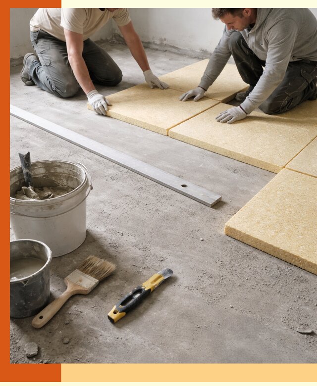 Утепление бетонного пола в Новоалтайске профессионально и недорого