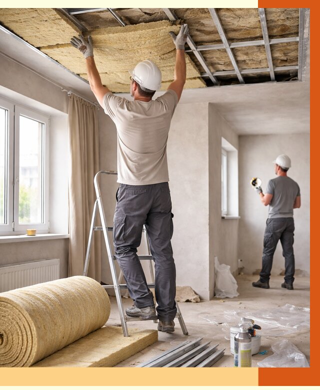 Утепление потолка в частном доме в Новоалтайске от 971 руб./м² — работы под ключ | ТепломастерНвл