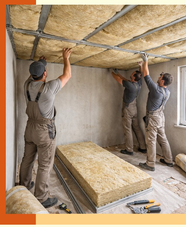 Утепление потолка в Новоалтайске — тепло и без сквозняков