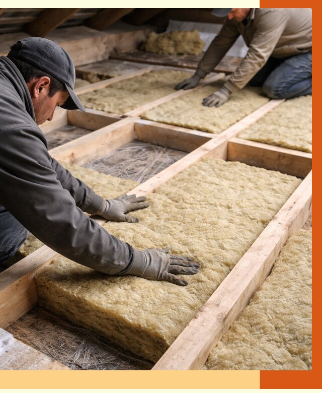 Утепление чердака минватой в Новоалтайске от 3578 руб/м2 под ключ | ТепломастерНвл