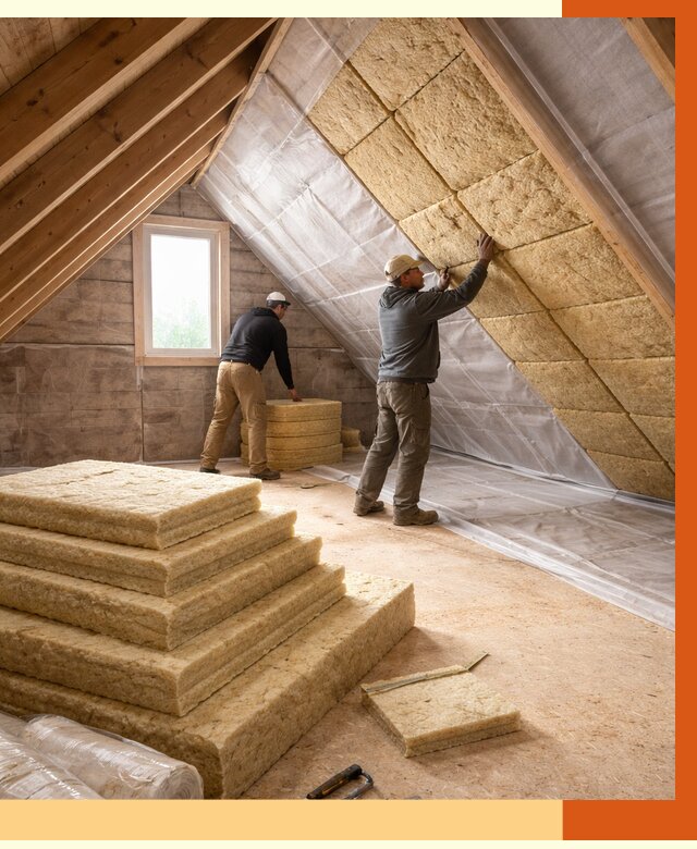 Утепление мансарды в Новоалтайске от 2556 руб/м2 — комплексно и под ключ | ТепломастерНвл