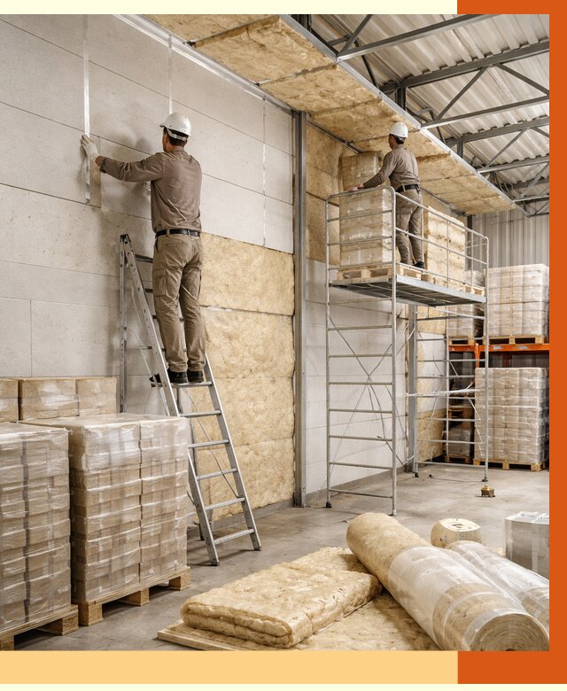 Утепление склада готовой продукции в Новоалтайске от 1994 руб./м2 — комплексно | ТепломастерНвл