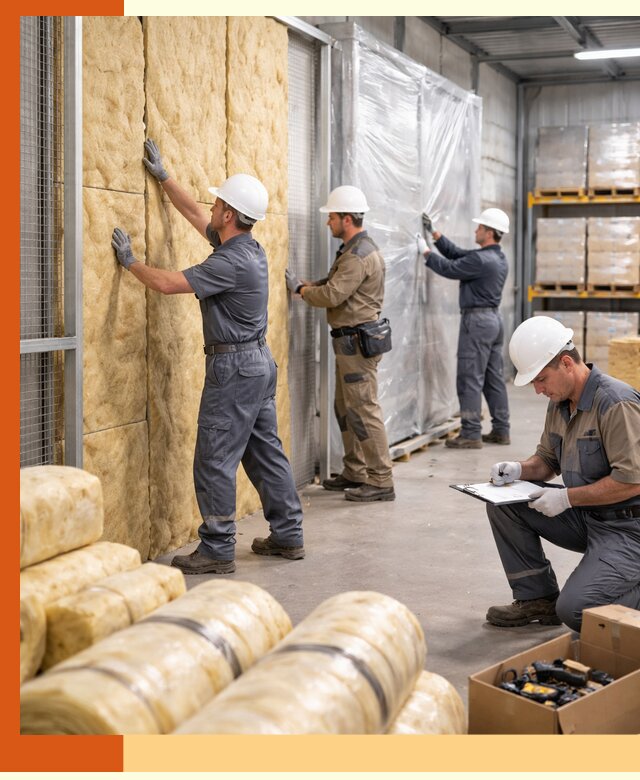 Утепление склада готовой продукции в Новоалтайске качественно и быстро