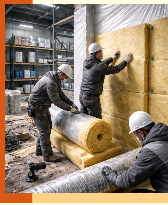 Утепление склада химсырья в Новоалтайске: безопасная и эффективная изоляция