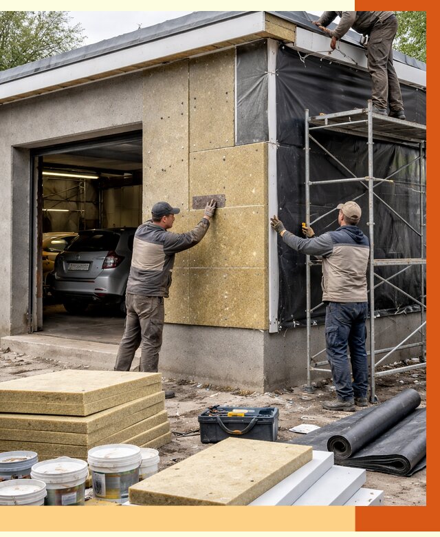 Утепление автосервиса в Новоалтайске ппу, пеноизоляция, от 14825 руб/м2 — ТепломастерНвл