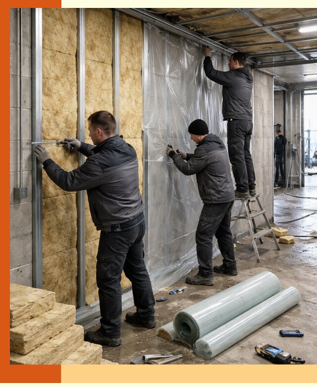 Профессиональное утепление автомойки в Новоалтайске для любого типа помещений