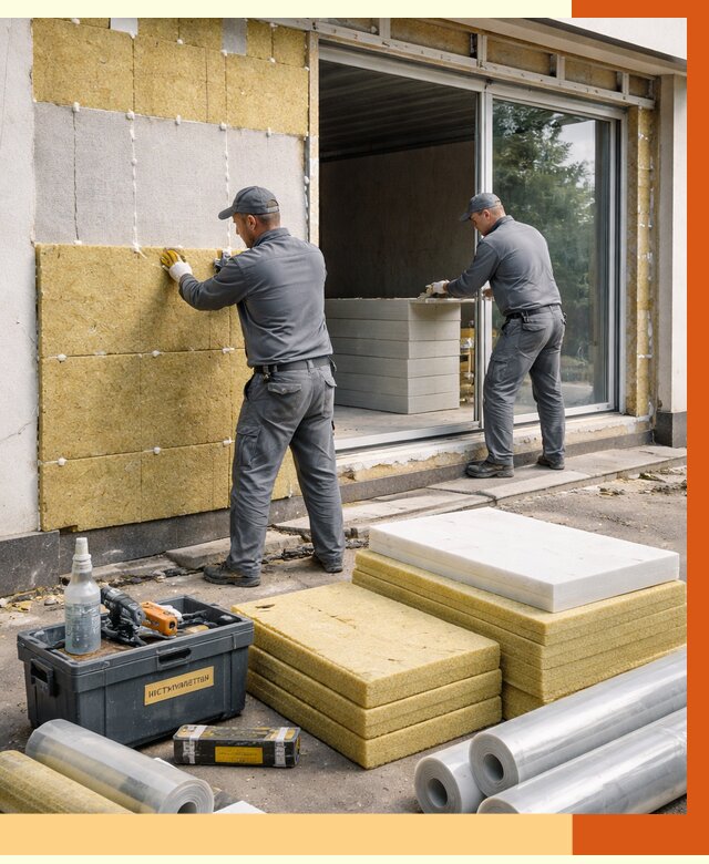 Утепление торгового павильона в Новоалтайске от 14825 руб./м² под ключ | ТепломастерНвл