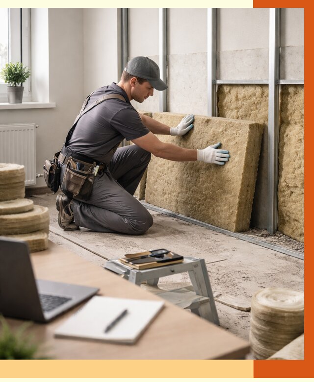 Утепление офиса в Новоалтайске от 4601 руб/м2 — комплексное утепление офиса под ключ | ТепломастерНвл