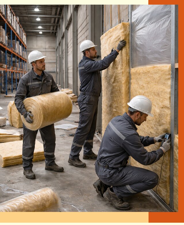 Утепление логистического центра в Новоалтайске от 4601 руб/м² под ключ | ТепломастерНвл