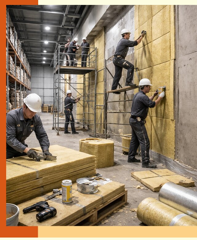 Утепление логистического центра в Новоалтайске качественно и экономично