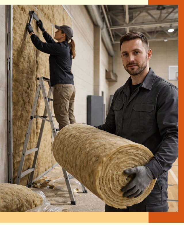 Утепление спортзала в Новоалтайске от 7668 руб/м2 — комплексное утепление под ключ | ТепломастерНвл