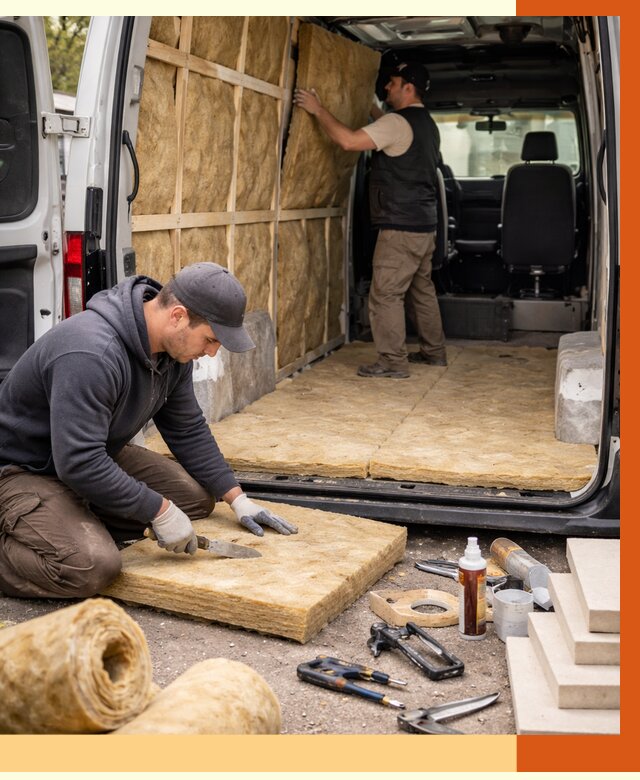 Утепление кемпера в Новоалтайске под ключ от 12269 руб. — профессионально | ТепломастерНвл