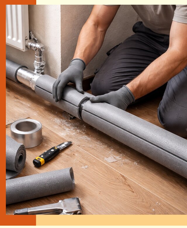 Утепление труб отопления в Новоалтайске: теплоизоляция и защита сети