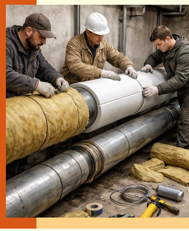 Утепление трубопровода в Новоалтайске с гарантией энергоэффективности