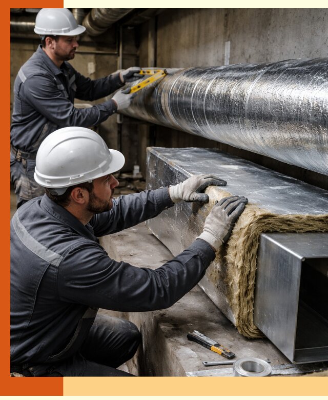 Профессиональное утепление воздуховодов и теплоизоляция в Новоалтайске