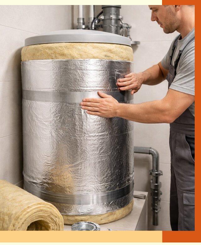 Утепление бойлера в Новоалтайске от 4601 руб. под ключ | Утепление ППУ | ТепломастерНвл