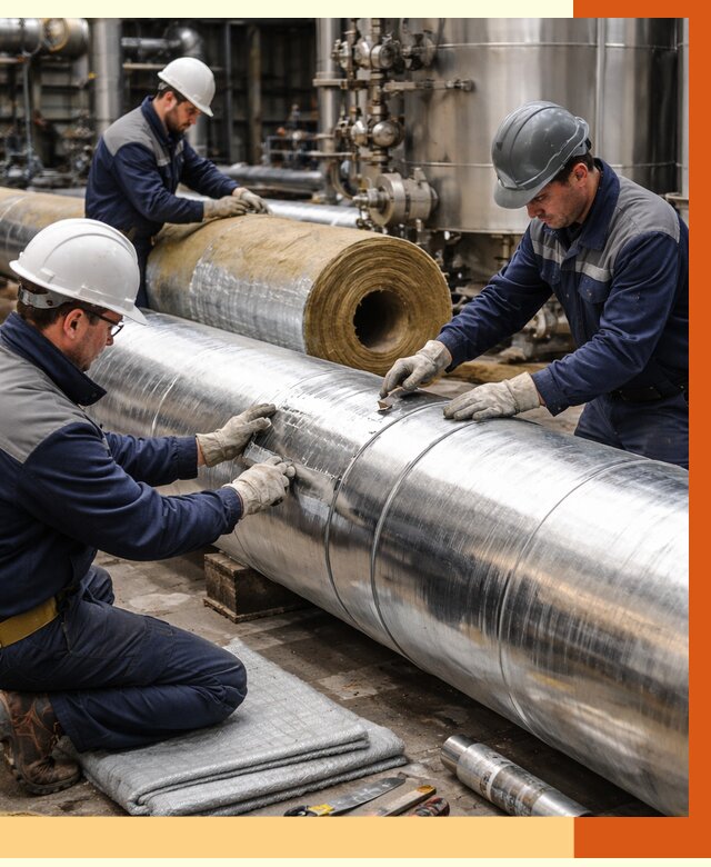 Утепление технологического оборудования в Новоалтайске от 4294 руб. за м2 | ТепломастерНвл