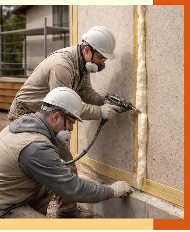 Утепление сип панелей ППУ в Новоалтайске от 4908 руб. под ключ | ТепломастерНвл