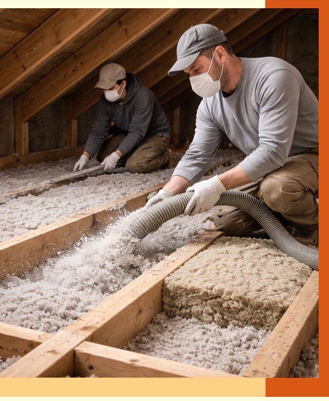 Заполнение полостей чердачного перекрытия в Новоалтайске от 4601 руб. | ТепломастерНвл