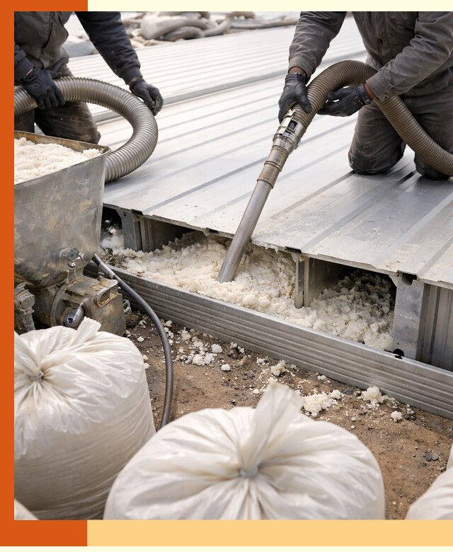 Заполнение пустот кровельных панелей пенными и мокрыми герметиками в Новоалтайске