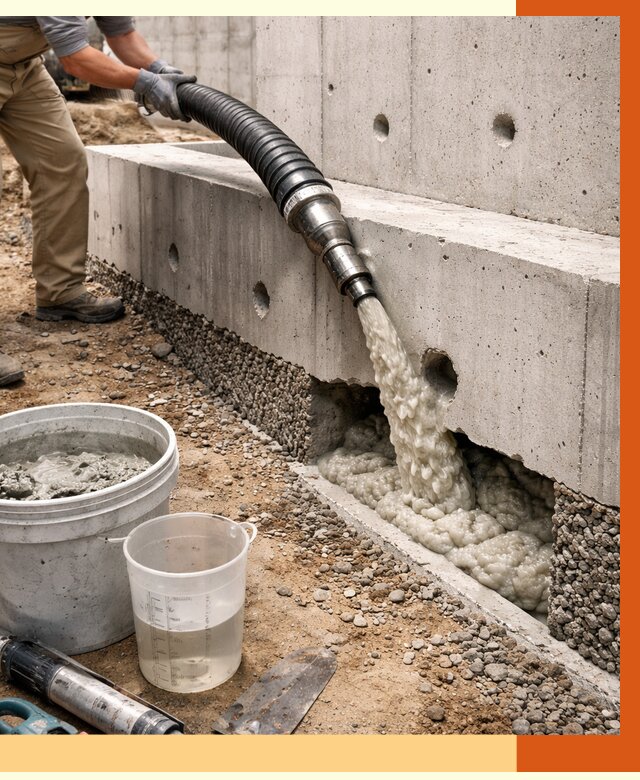 Заполнение полостей фундамента в Новоалтайске от 6952 руб. под ключ | ТепломастерНвл