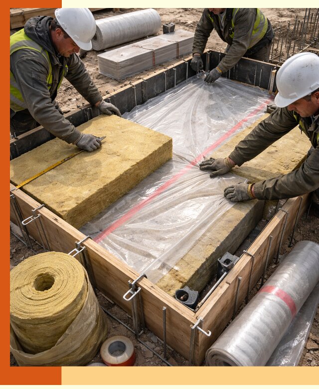 Теплоизоляция опалубки для строительства в Новоалтайске