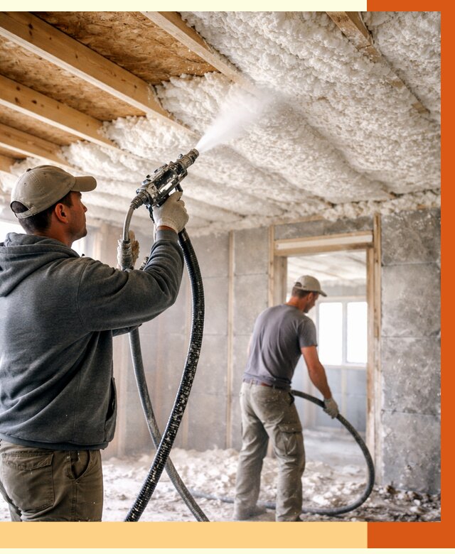 Утепление пеноизолом в Новоалтайске от 1636 руб./м2 под ключ | ТепломастерНвл