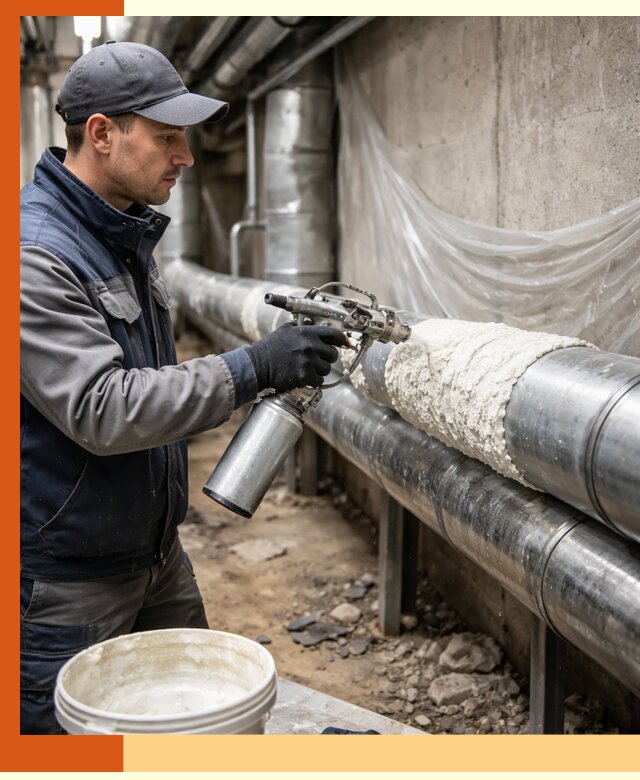 Утепление труб жидкой теплоизоляцией в Новоалтайске