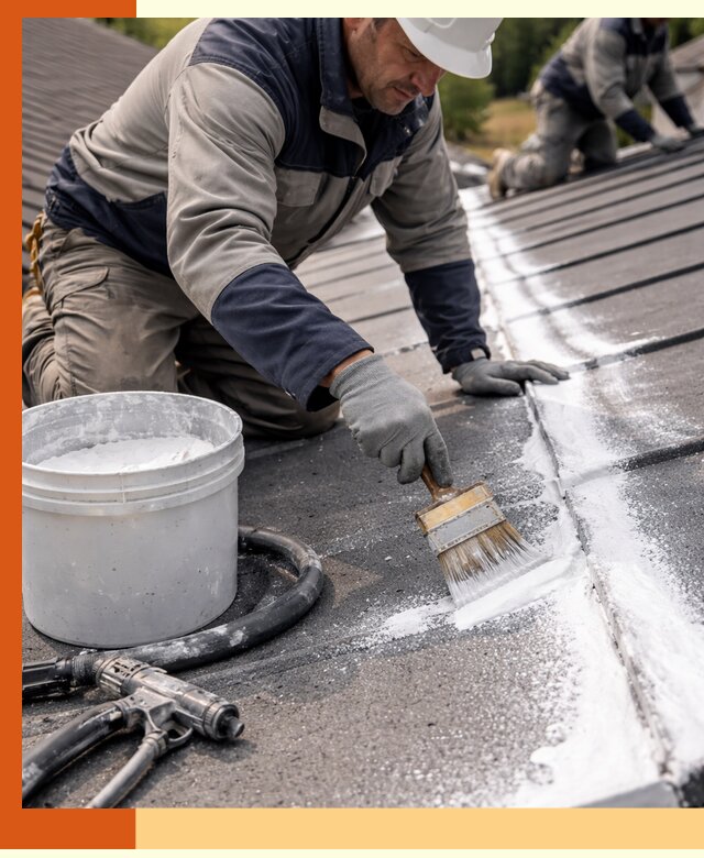 Утепление кровли жидкой теплоизоляцией в Новоалтайске