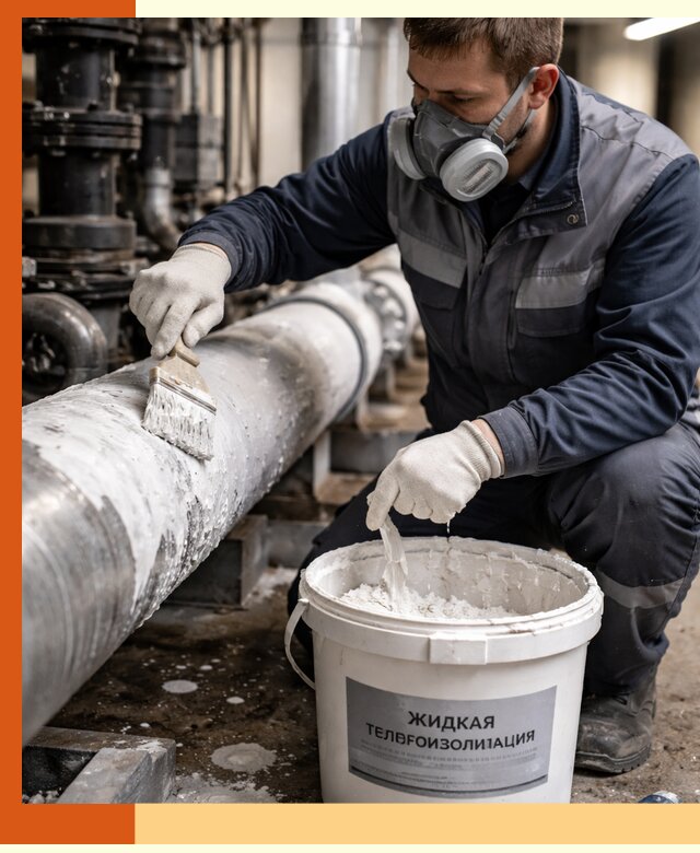 Утепление оборудования жидкой теплоизоляцией в Новоалтайске