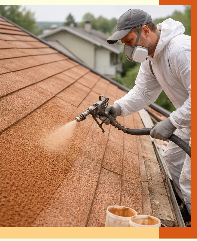 Утепление кровли жидкой пробкой в Новоалтайске от 2760 руб./м² под ключ | ТепломастерНвл