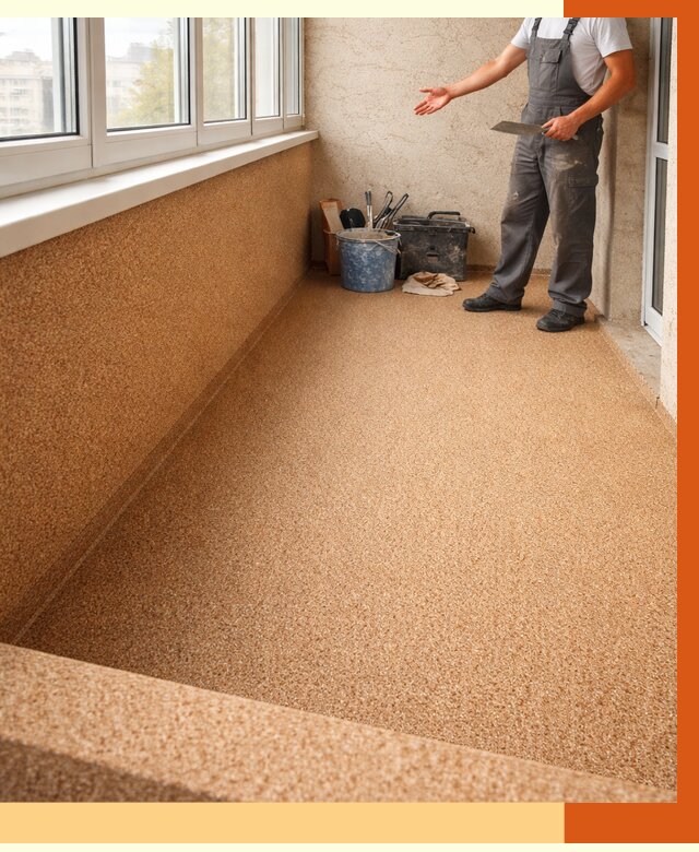 Утепление балкона жидкой пробкой в Новоалтайске от 3732 руб/м² под ключ | ТепломастерНвл