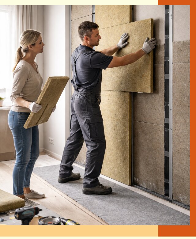 Профессиональная шумоизоляция квартиры в Новоалтайске от 7668 руб. за м2 | ТепломастерНвл