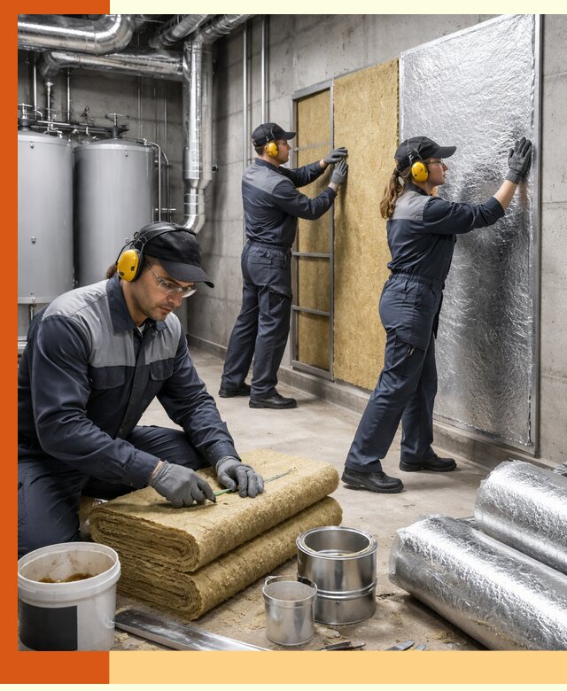 Шумоизоляция котельной в Новоалтайске: профессиональный монтаж и материалы